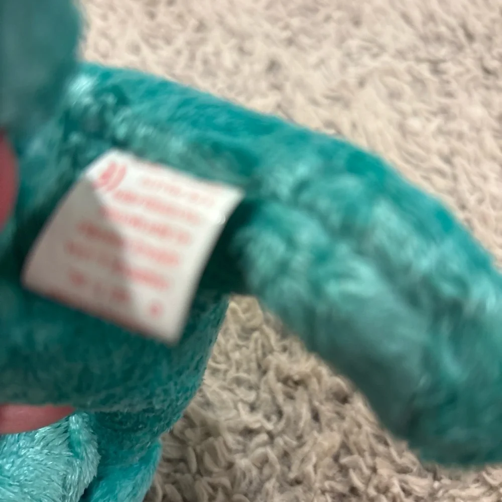 TY‎ Beanie Baby DIDDLEY Green Dog Beagle Retired DOB July 25, 2000